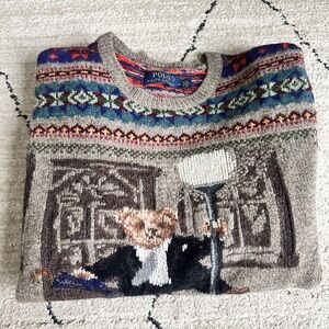 Polo by Ralph Lauren Multicolor Bear Sweater